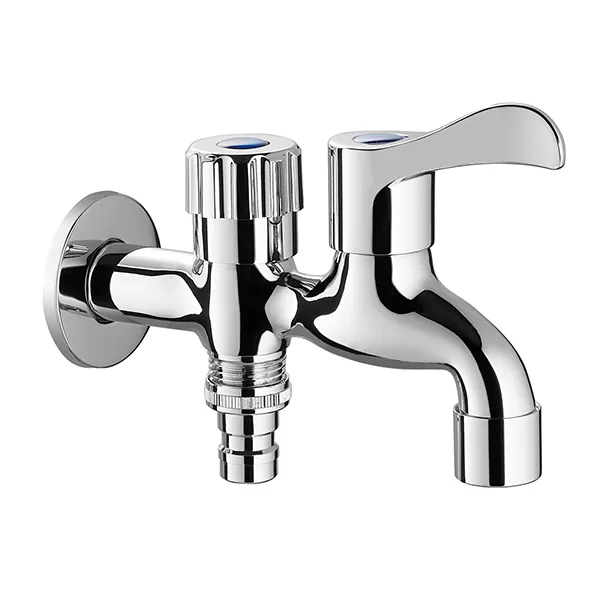 Chrome Plated Copper Ceramic Core Two Way Bib Tap